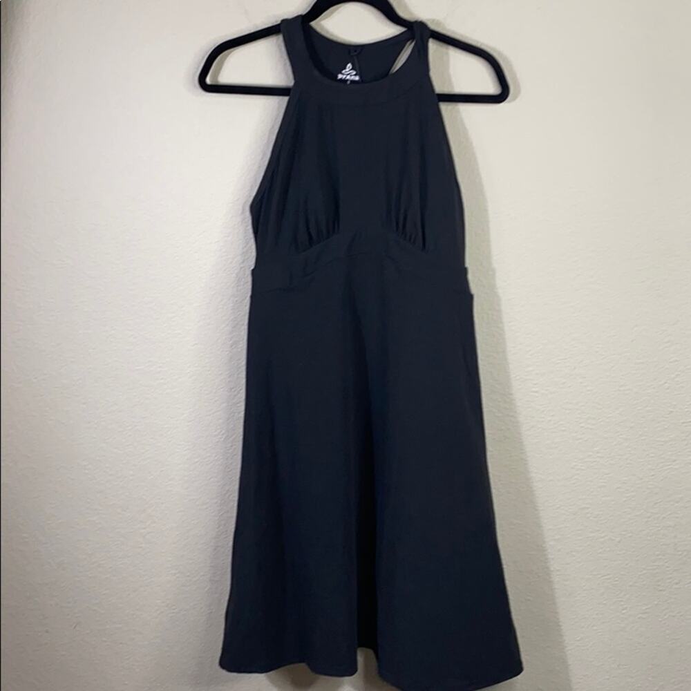 Prana Sleeveless Scoop Neck Fitted Stretch Maxi Dress
